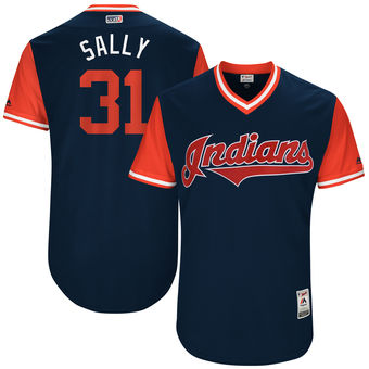 Men's Cleveland Indians Danny Salazar Sally Majestic Navy 2017 Players Weekend Authentic Jersey Men's Cleveland Indians Danny Salazar Sally Majestic Navy 2017 Players Weekend Authentic Jersey