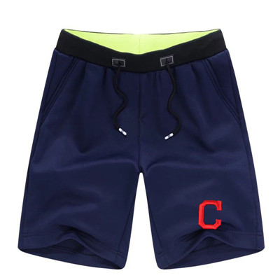 Men's Cleveland Indians Team Logo Navy Baseball Shorts Men's Cleveland Indians Team Logo Navy Baseball Shorts