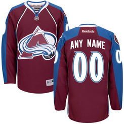 Men's Colorado Avalanche Custom Maroon Premier Home Jersey