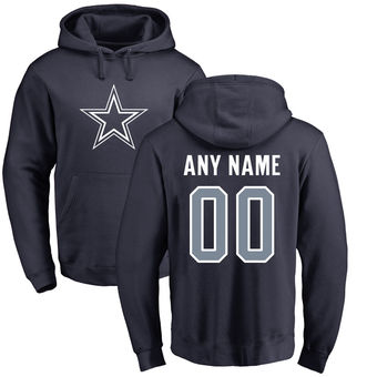Men's Dallas Cowboys Pro Line Navy Any Name & Number Logo Personalized Sweatshirt Men's Dallas Cowboys Pro Line Navy Any Name & Number Logo Personalized Sweatshirt