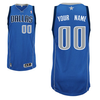 Men's Dallas Mavericks Blue Custom Authentic Jersey
