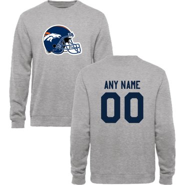 Men's Denver Broncos Design Your Own Crewneck Sweatshirt