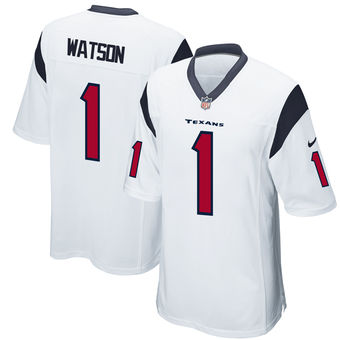 Men's Deshaun Watson Houston Texans Nike 2017 Draft Pick Game Jersey - White Men's Deshaun Watson Houston Texans Nike 2017 Draft Pick Game Jersey - White