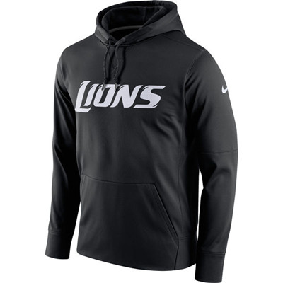 Men's Detroit Lions  Cardinals Nike Black Circuit Wordmark Essential Performance Pullover Hoodie