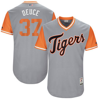 Men's Detroit Tigers Jim Adduci Deuce Majestic Gray 2017 Players Weekend Authentic Jersey Men's Detroit Tigers Jim Adduci Deuce Majestic Gray 2017 Players Weekend Authentic Jersey