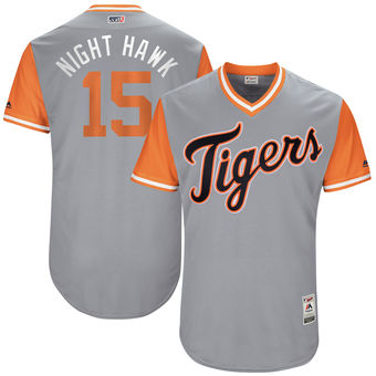Men's Detroit Tigers Mikie Mahtook Night Hawk Majestic Gray 2017 Players Weekend Authentic Jersey Men's Detroit Tigers Mikie Mahtook Night Hawk Majestic Gray 2017 Players Weekend Authentic Jersey