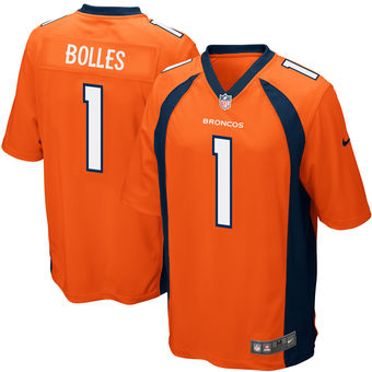 Men's Garett Bolles Denver Broncos Nike 2017 Draft Pick Game Jersey - Orange