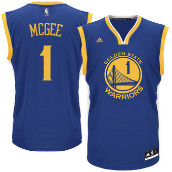 Men's Golden State Warriors JaVale McGee adidas Royal Replica Road Jersey
