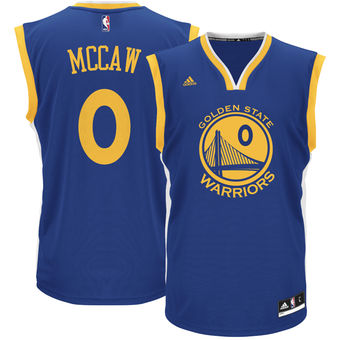 Men's Golden State Warriors Patrick McCaw adidas Royal Team Color Replica Jersey