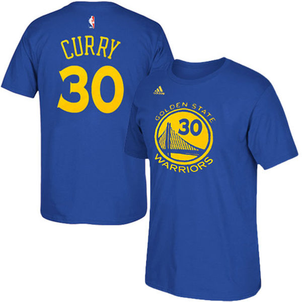 Men's Golden State Warriors Stephen Curry adidas Royal Blue Net Number T-Shirt Men's Golden State Warriors Stephen Curry adidas Royal Blue Net Number T-Shirt