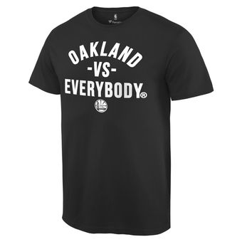 Men's Golden State Warriors Team vs. Everybody Black T-Shirt