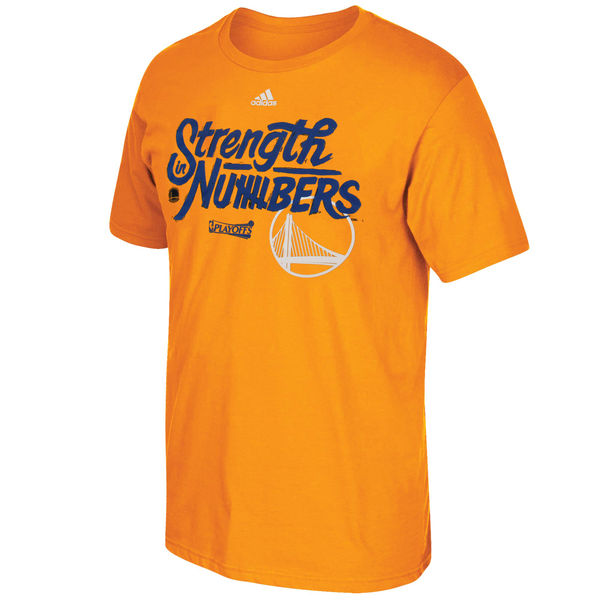 Men's Golden State Warriors adidas Gold On-Court 2016 NBA Playoffs Team Phrase T-Shirt Men's Golden State Warriors adidas Gold On-Court 2016 NBA Playoffs Team Phrase T-Shirt