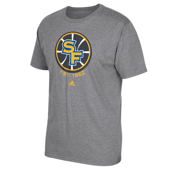 Men's Golden State Warriors adidas Gray Primary Logo T-Shirt Men's Golden State Warriors adidas Gray Primary Logo T-Shirt