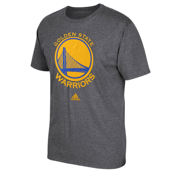 Men's Golden State Warriors adidas Heather Gray Primary Logo T-Shirt