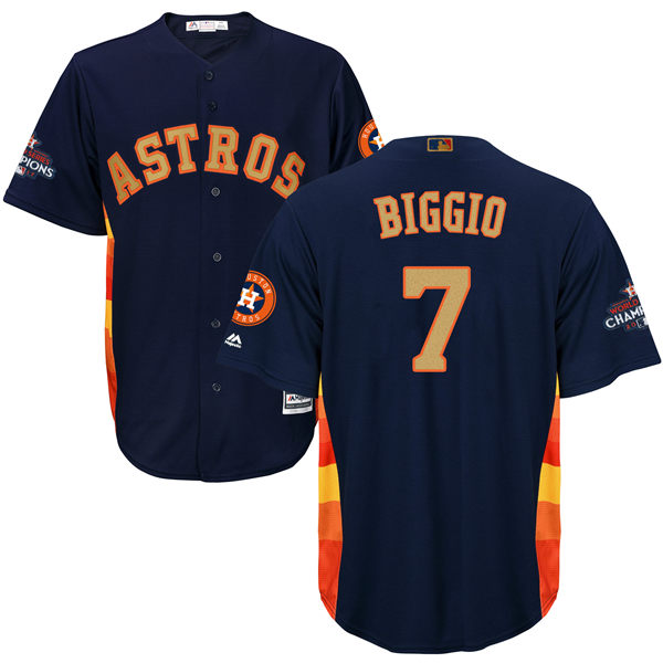 Men's Houston Astros #7 Craig Biggio Navy Blue 2018 Gold Program Cool Base Stitched MLB Jersey Men's Houston Astros #7 Craig Biggio Navy Blue 2018 Gold Program Cool Base Stitched MLB Jersey