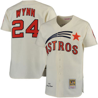 Men's Houston Astros Jimmy Wynn Mitchell & Ness Cream Authentic Jersey