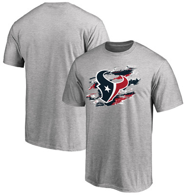 Men's Houston Texans NFL Pro Line Heathered Gray True Color T-Shirt Men's Houston Texans NFL Pro Line Heathered Gray True Color T-Shirt