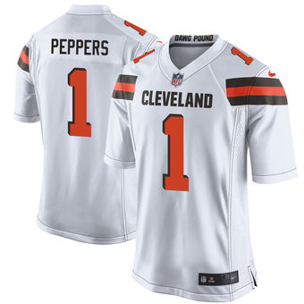 Men's Jabrill Peppers Cleveland Browns Nike 2017 Draft Pick Game Jersey - White