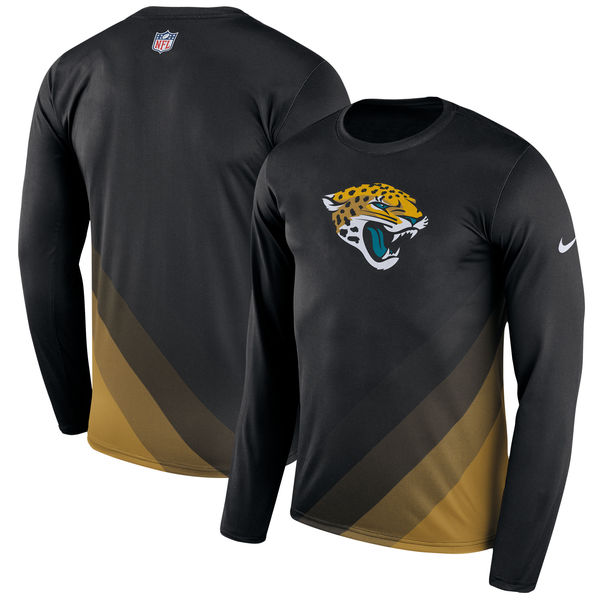 Men's Jacksonville Jaguars Nike Black Sideline Legend Prism Performance Long Sleeve T-Shirt Men's Jacksonville Jaguars Nike Black Sideline Legend Prism Performance Long Sleeve T-Shirt