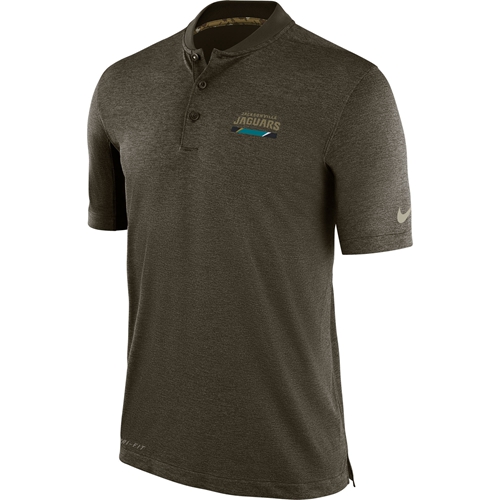 Men's Jacksonville Jaguars Nike Olive Salute to Service Sideline Polo T-Shirt - 副本