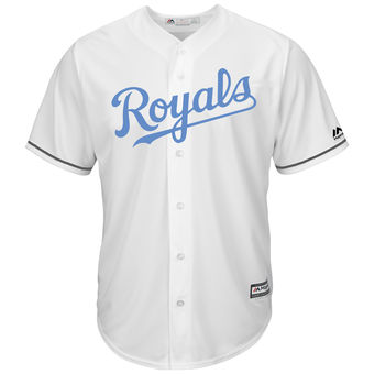 Men's Kansas City Royals Majestic White Father's Day Cool Base Replica Jersey