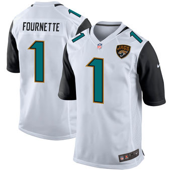 Men's Leonard Fournette Jacksonville Jaguars Nike 2017 Draft Pick Game Jersey - White