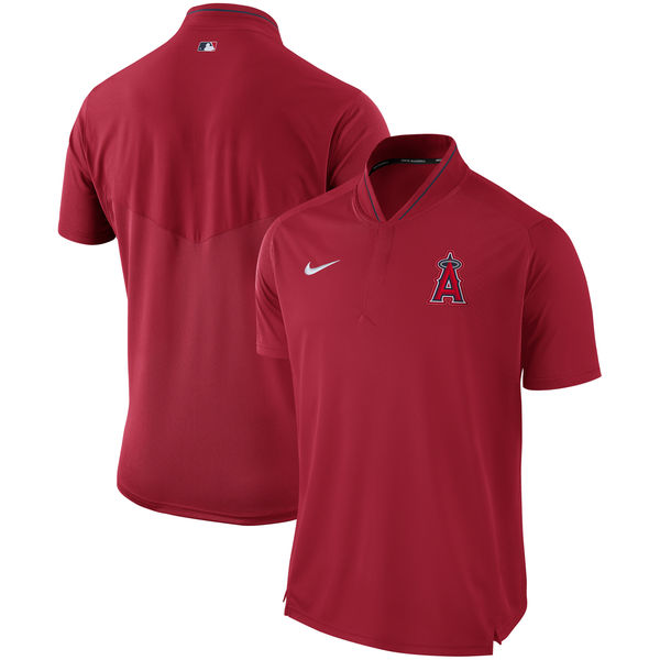 Men's Los Angeles Angels Nike Red Authentic Collection Elite Performance Polo