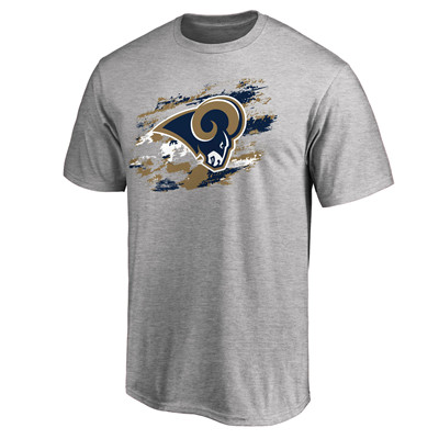 Men's Los Angeles Rams NFL Pro Line Heathered Gray True Color T-Shirt