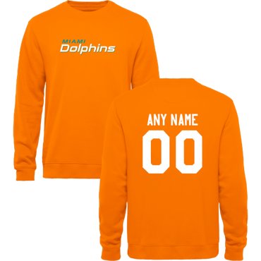 Men's Miami Dolphins Design Your Own Crewneck Sweatshirt
