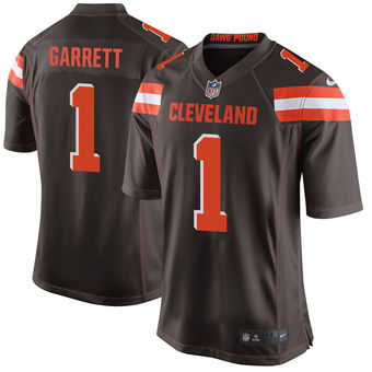 Men's Myles Garrett Cleveland Browns Nike 2017 Draft Pick Game Jersey - Brown