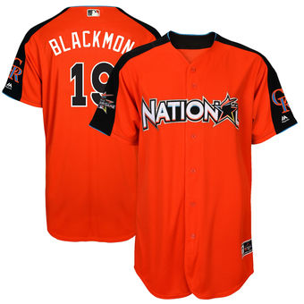 Men's National League Rockies Charlie Blackmon Majestic Orange 2017 MLB All-Star Game Home Run Derby Player Jersey Men's National League Rockies Charlie Blackmon Majestic Orange 2017 MLB All-Star Game Home Run Derby Player Jersey