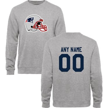 Men's New England Patriots Design Your Own Crewneck Sweatshirt