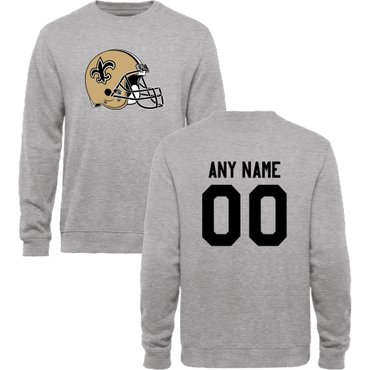 Men's New Orleans Saints Design Your Own Crewneck Sweatshirt