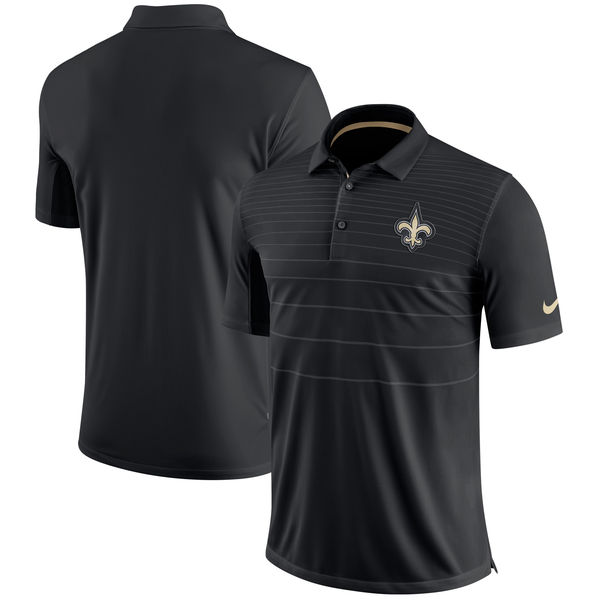 Men's New Orleans Saints Nike Black Early Season Polo