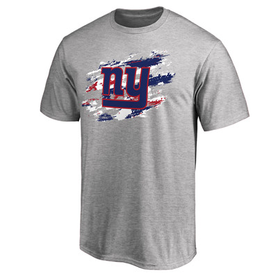 Men's New York Giants NFL Pro Line Heathered Gray True Color T-Shirt