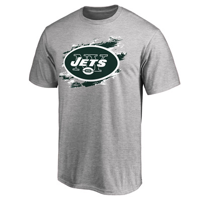 Men's New York Jets NFL Pro Line Heathered Gray True Color T-Shirt Men's New York Jets NFL Pro Line Heathered Gray True Color T-Shirt
