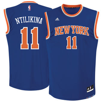 Men's New York Knicks Frank Ntilikina adidas Royal 2017 NBA Draft #1 Pick Replica Jersey