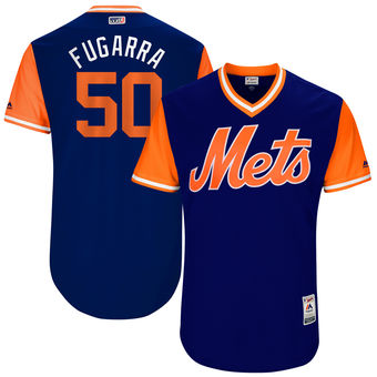 Men's New York Mets Rafael Montero Fugarra Majestic Royal 2017 Players Weekend Authentic Jersey