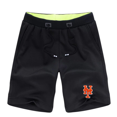 Men's New York Mets Team Logo Black Baseball Shorts Men's New York Mets Team Logo Black Baseball Shorts