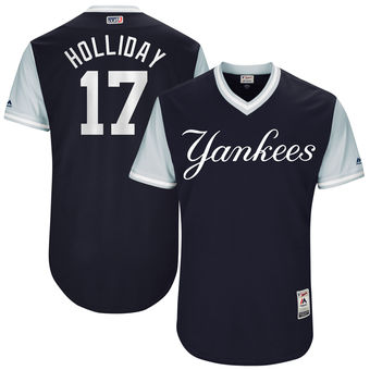 Men's New York Yankees Matt Holliday Holliday Majestic Navy 2017 Players Weekend Authentic Jersey Men's New York Yankees Matt Holliday Holliday Majestic Navy 2017 Players Weekend Authentic Jersey