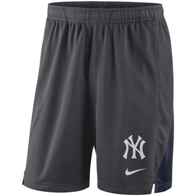 Men's New York Yankees Nike Anthracite Franchise Performance Shorts