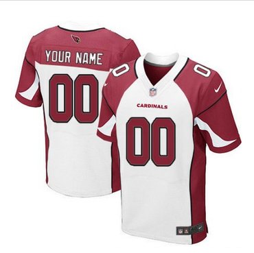 Men's Nike Arizona Cardinals Customized Elite White NFL Jersey