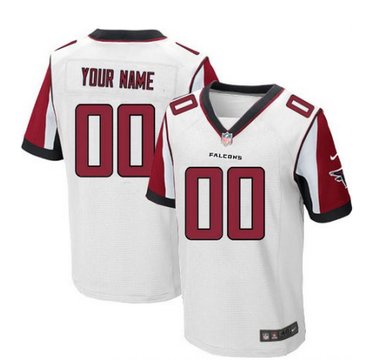 Men's Nike Atlanta Falcons Customized Elite White NFL Jersey