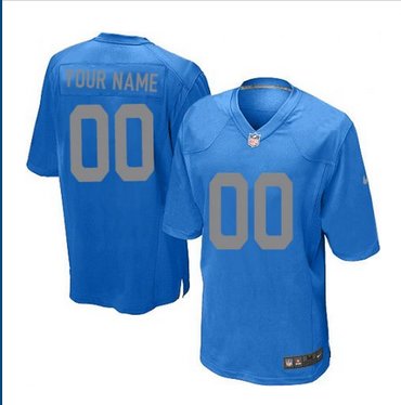 Men's Nike Detroit Lions Customized Limited Blue Alternate NFL Jersey Men's Nike Detroit Lions Customized Limited Blue Alternate NFL Jersey