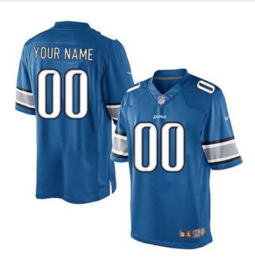 Men's Nike Detroit Lions Customized Limited Light Blue Team Color NFL Jersey Men's Nike Detroit Lions Customized Limited Light Blue Team Color NFL Jersey