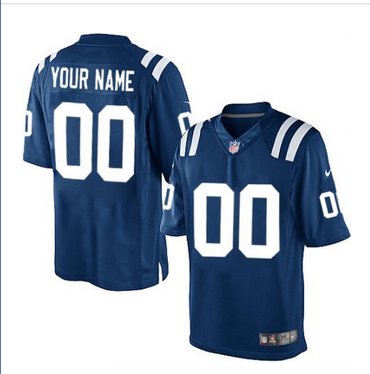Men's Nike Indianapolis Colts Customized Limited Royal Blue Team Color NFL Jersey