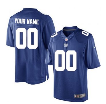 Men's Nike New York Giants Customized Limited Royal Blue Team Color NFL Jersey Men's Nike New York Giants Customized Limited Royal Blue Team Color NFL Jersey