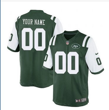 Men's Nike New York Jets Customized Limited Green Team Color NFL Jersey