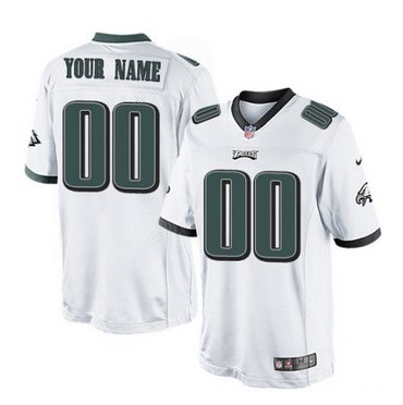 Men's Nike Philadelphia Eagles Customized Limited White NFL Jersey