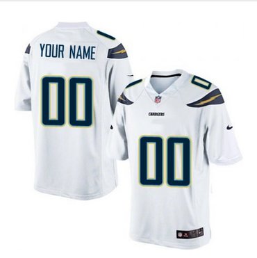 Men's Nike San Diego Chargers Customized Limited White NFL Jersey